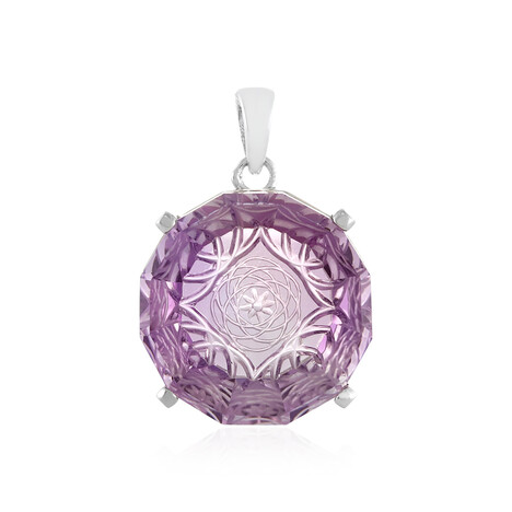 Lavendel-Amethyst-Silberanhänger