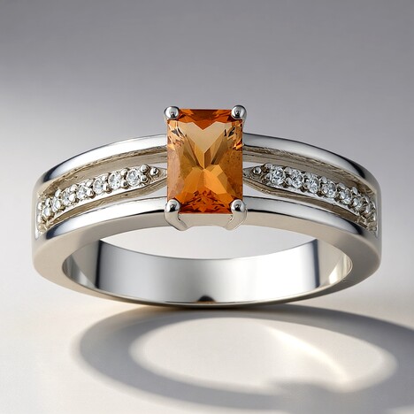 Anello in argento con Topazio Tepetate