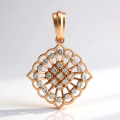 Ciondolo in oro con Diamante Rose de France SI1 di Argyle