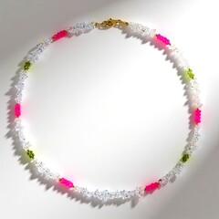 Collana in argento con Quarzo Bianco
