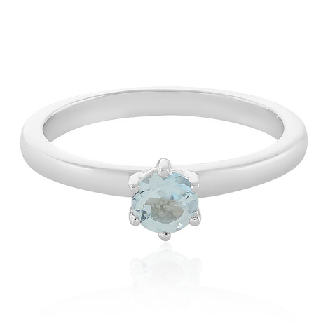 Anello in argento con Topazio Blu Cielo