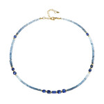 Collana in argento con Acquamarina Santa Maria (Riya)