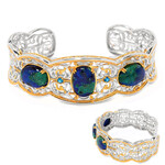 Azurite Silver Bangle (Gems en Vogue)