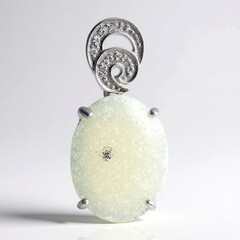 Ciondolo in argento con Agata Glitter