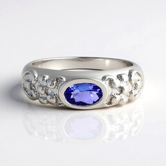 Anello in argento con Tanzanite