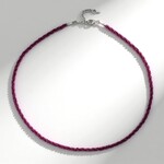 Collana in argento con Granato Magenta