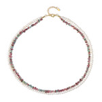 Edelstein-Silberhalskette (Riya)