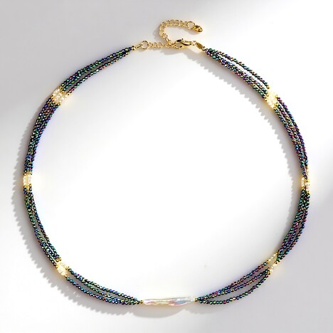 Collana in argento con Perla d'Acqua Dolce Bianca