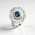 Bague en argent et Topaze bleu de Londres (Ornaments by de Melo)