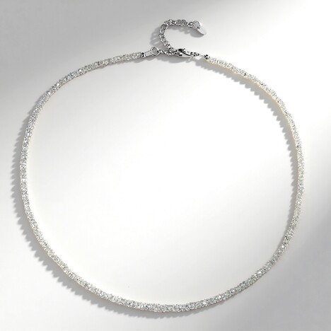 Collana in argento con Zaffiro Bianco