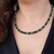 Collier en argent et Quartz fraise vert