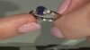 Bague en argent et Iolite