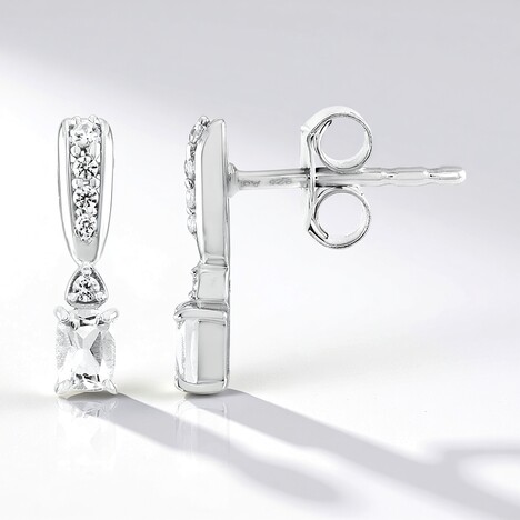 Orecchini in argento con Petalite