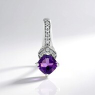 Marokkanischer Amethyst-Silberanhänger