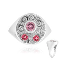 Anillo en plata con Granate de Malaya