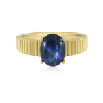 Blauer Stern-Saphir-Silberring (de Melo Essence)