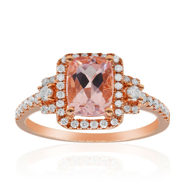 Anello in oro con Morganite AAA (CIRARI)