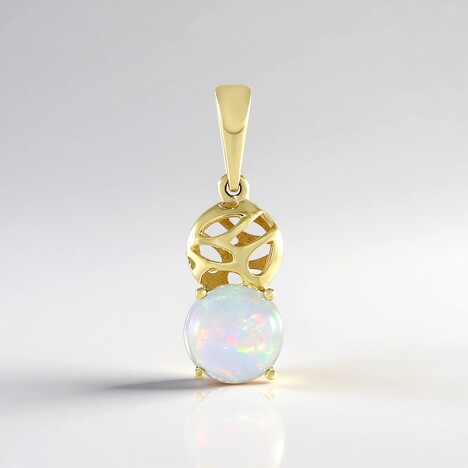 Ciondolo in oro con Opale di Welo (Ornaments by de Melo)
