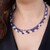 Tanzanite Silver Necklace (Adela Silber)