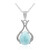 Collana in argento con Larimar
