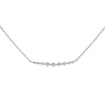 Gouden halsketting met SI1 (H) Diamanten