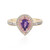 Bague en or et Saphir pourpre de Ceylan (Adela Gold)