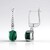 Orecchini in argento con Malachite (Adela Silber)
