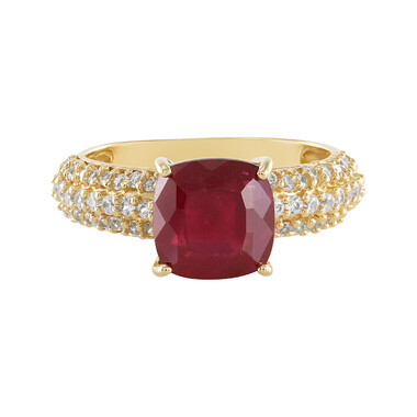 Anello in argento con Rubino del Madagascar
