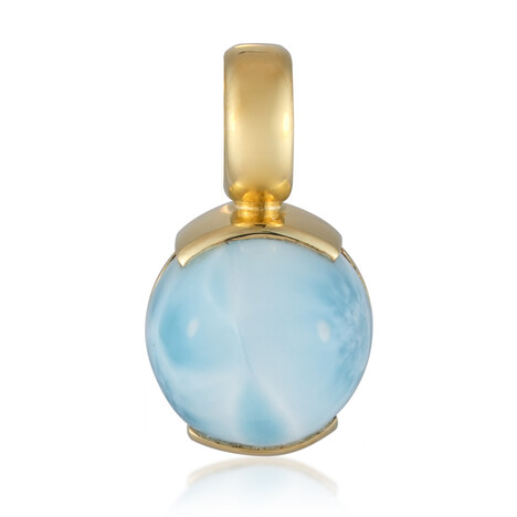 Zilveren hanger met een larimar