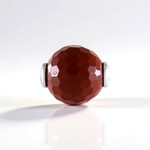 Ciondolo in argento con Diaspro Rosso  (MONOSONO COLLECTION)