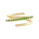 Anello in argento con Diopside Russo