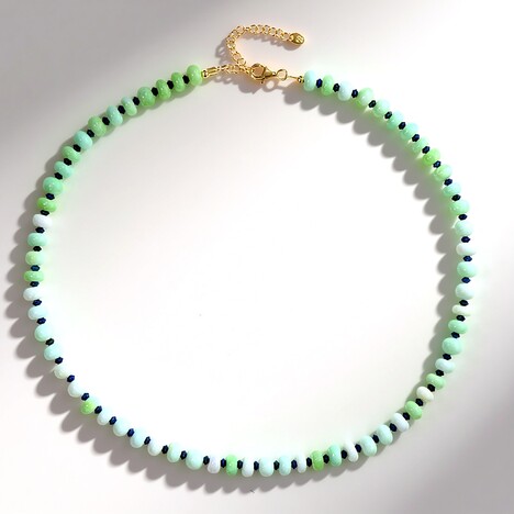 Collana in argento con Opale Verde dell'Etiopia (Adela Silber)