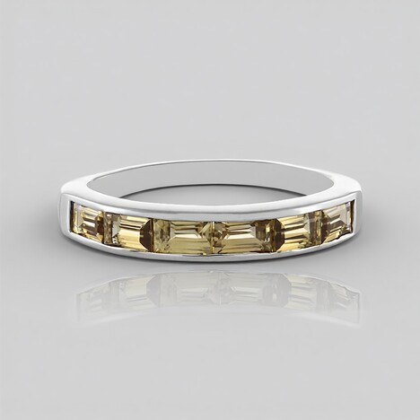 Anello in argento con Zircone Giallo