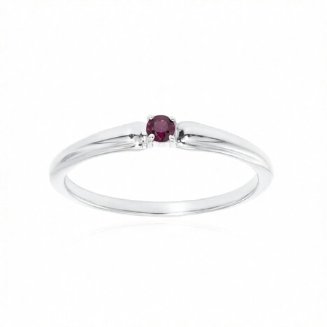 Gouden ring met een I2 paarse diamant