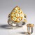 Anello in argento con Zaffiro Champagne (Gems en Vogue)