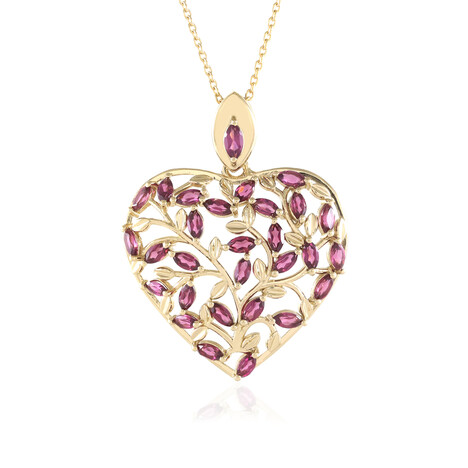 Collana in argento con Rodolite