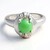Anello in argento con Crisoprasio Imperiale