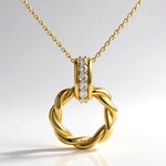 Collana in oro con Diamante I1 (H) (CIRARI)