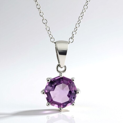 Collana in argento con Ametista Boliviana
