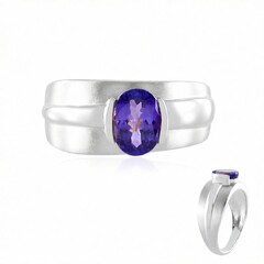 Anillo en oro con Tanzanita AAA (de Melo Gold)