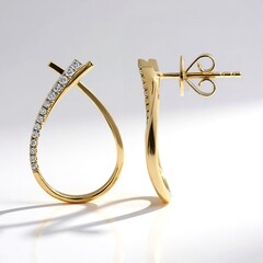 Orecchini in oro con Diamante SI2 (H) (CIRARI)