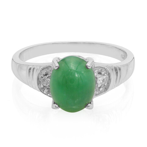 Imperial Chrysoprase Silver Ring