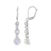 Orecchini in argento con Pietra di Luna Blu (KM by Juwelo)