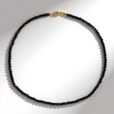 Collana in argento con Spinello Nero