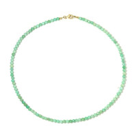 Chrysoprase Silver Necklace