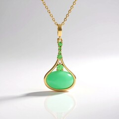 Collana in argento con Crisoprasio