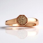 Anello in oro con Diamante Rose de France SI1 di Argyle (Annette)