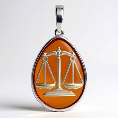 Pendentif en argent et Ambre baltique (dagen)