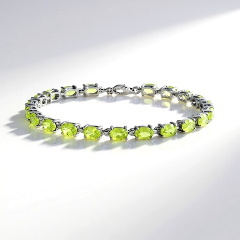 Bracciale in argento con Peridoto