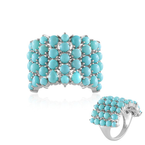 Anillo en plata con Turquesa bella durmiente (Faszination Türkis)
